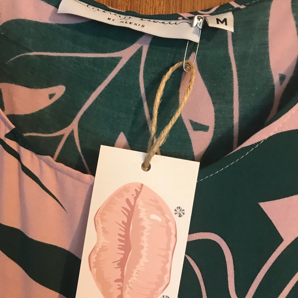 Lexbreezy Hawaii Monstera Babydoll Dress - Picture 4 of 4